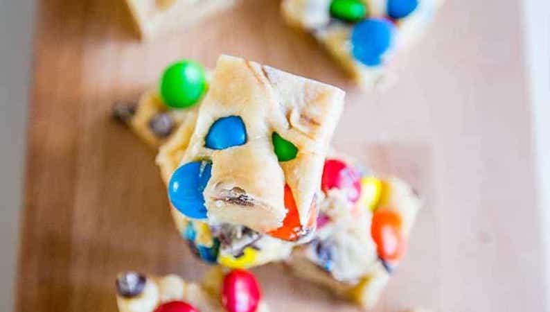Candy Cookie Dough Fudge