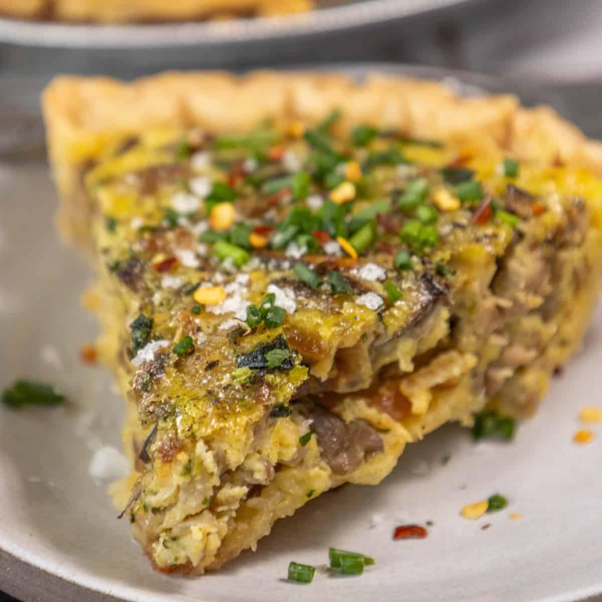 Mushroom Quiche