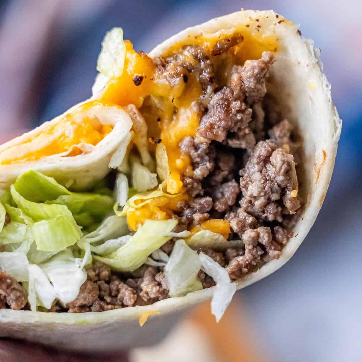 Easy Cheeseburger Wraps