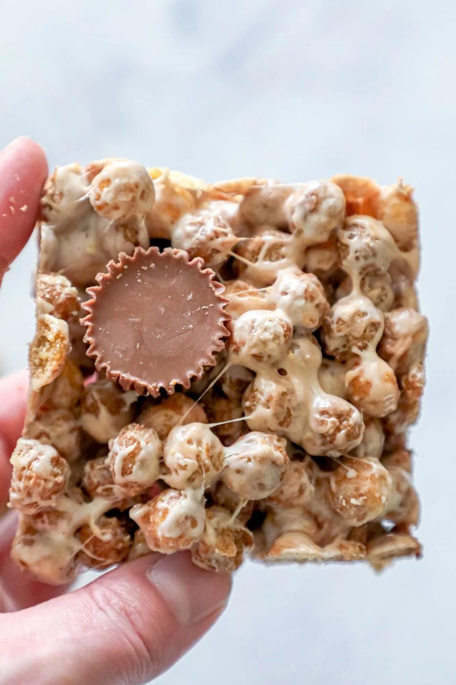No Bake Reeses Puffs Treats