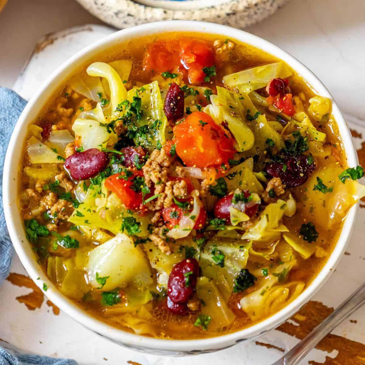 Hamburger Cabbage Soup