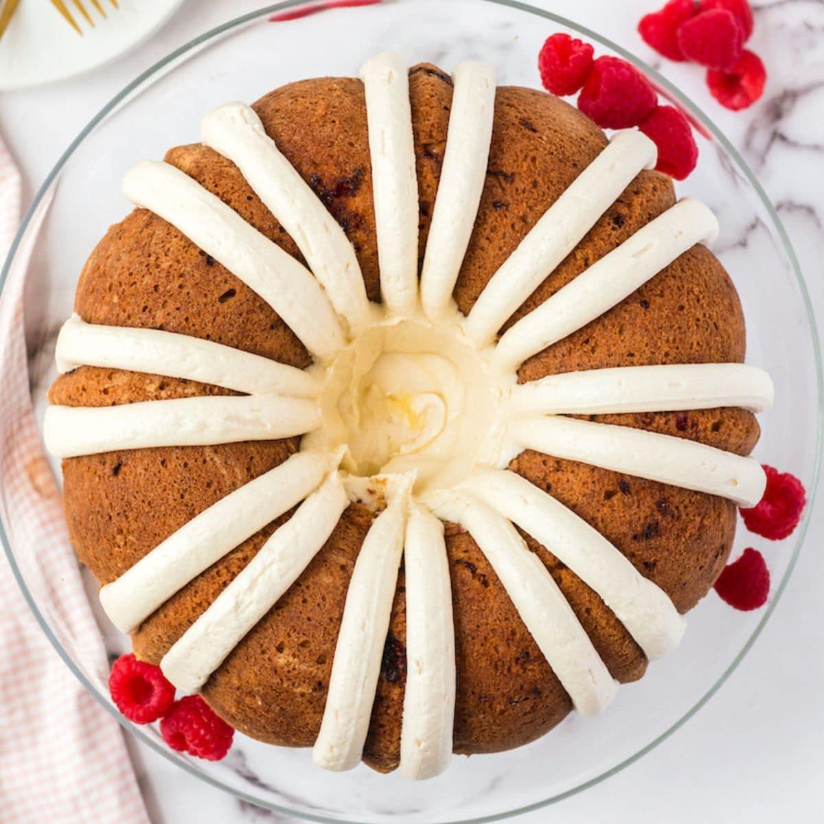 Orange Raspberry Bundt Cake