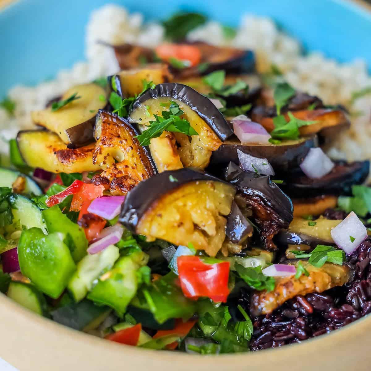 Vegan Sabich Bowls