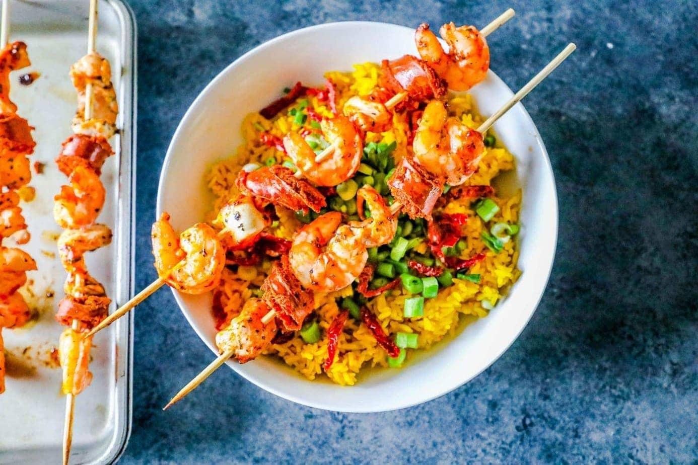 Paella Kebabs