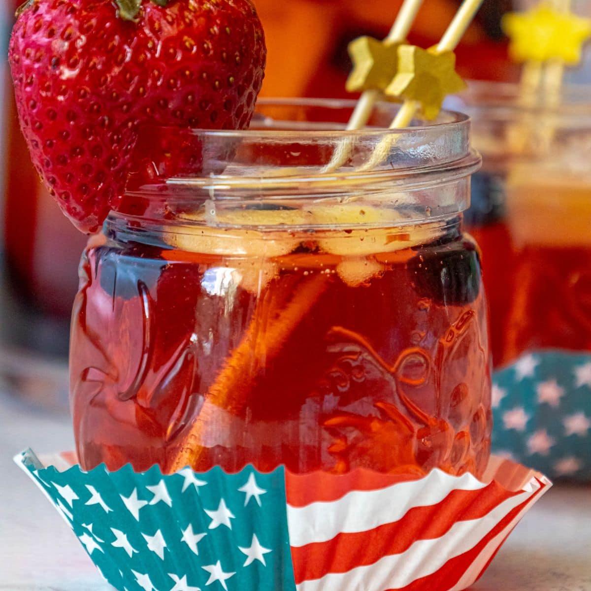 Red White and Blue Patriotic Punch Recipe (4th of July)