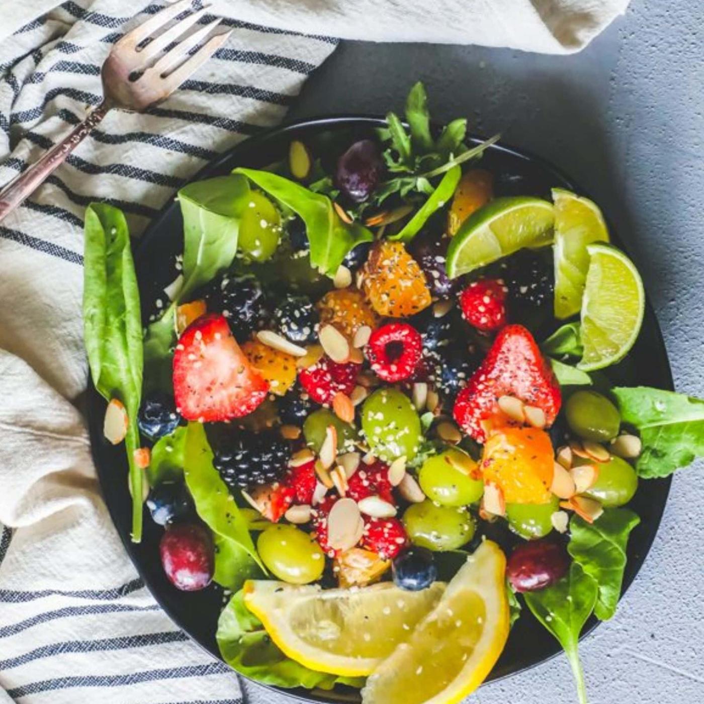 Poppyseed Spinach Fruit Salad Recipe