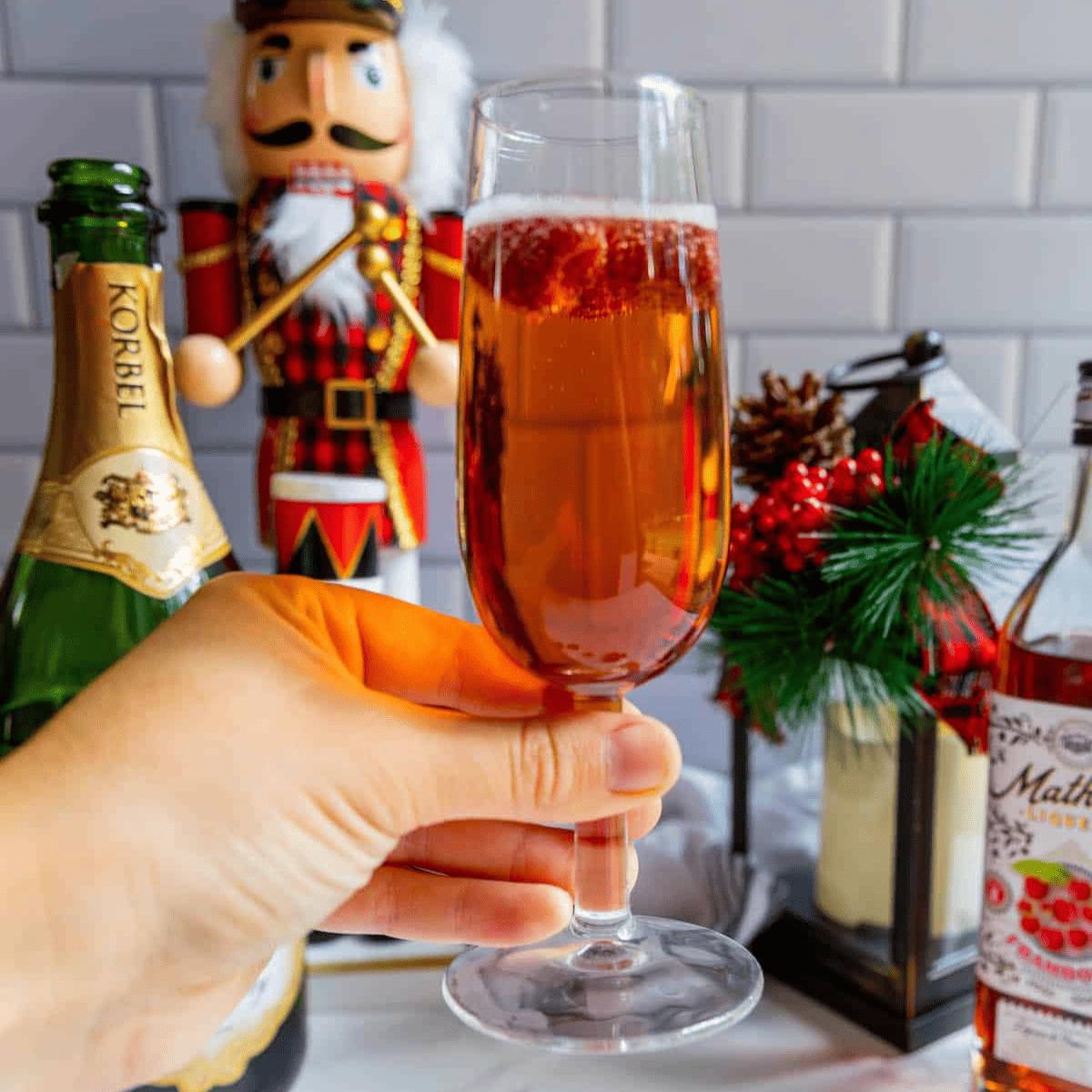 Raspberry Champagne Sparkler