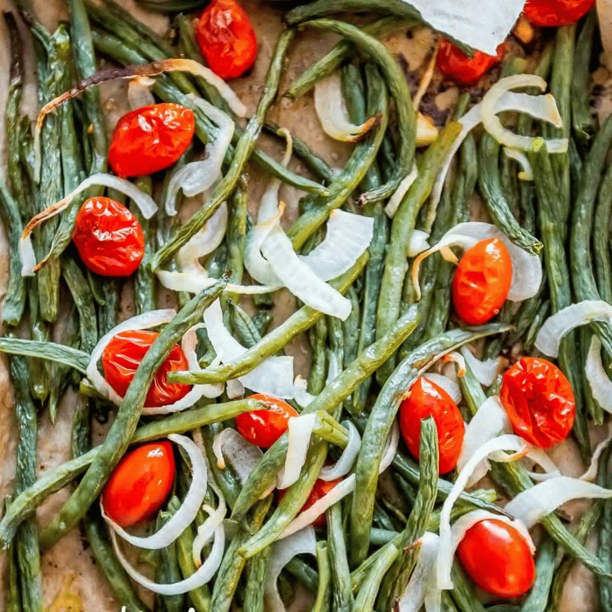 Roasted Green Bean Salad