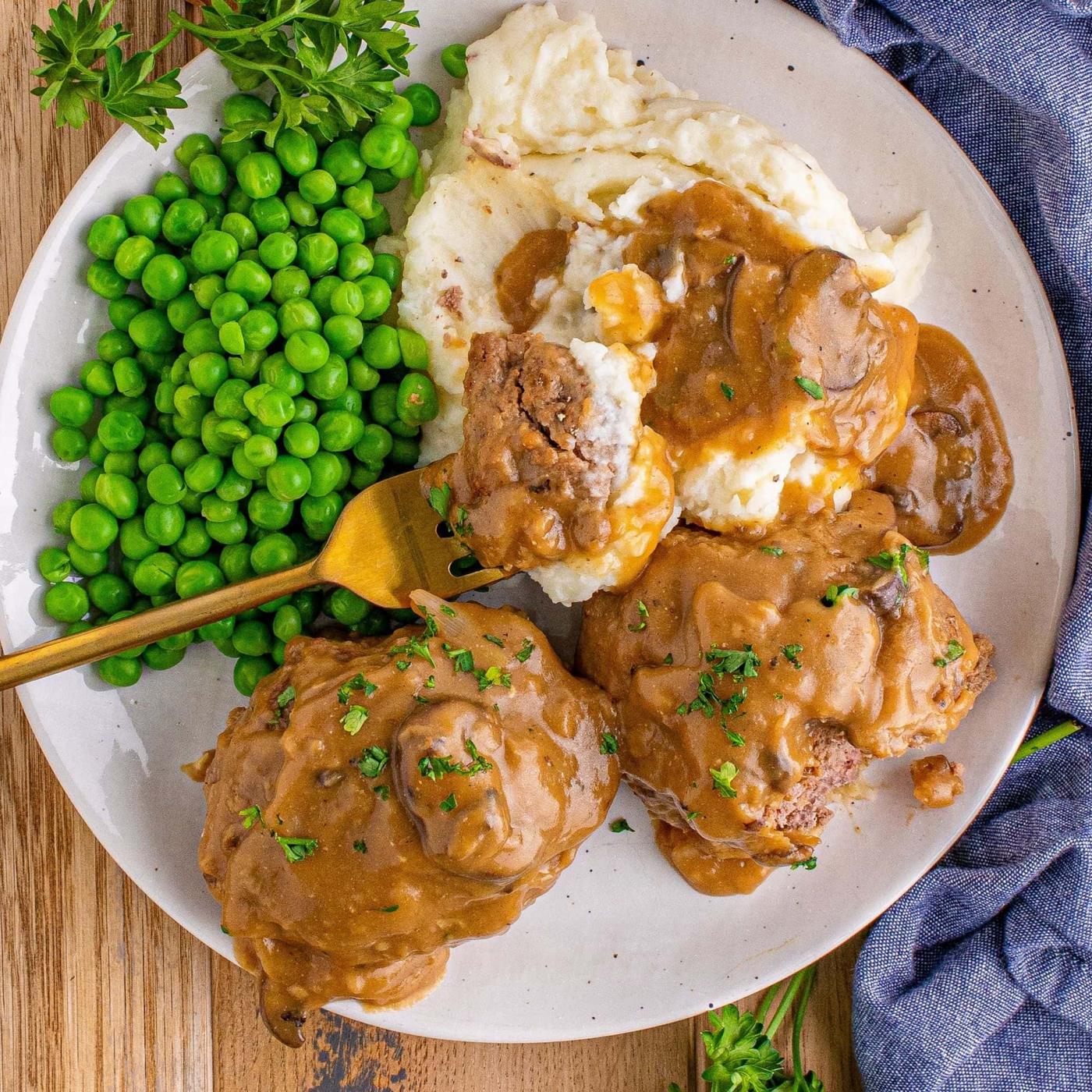 Salisbury Steaks with Mushroom Gravy