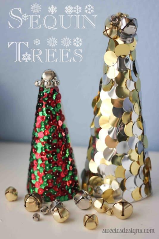 Sequin Christmas Trees