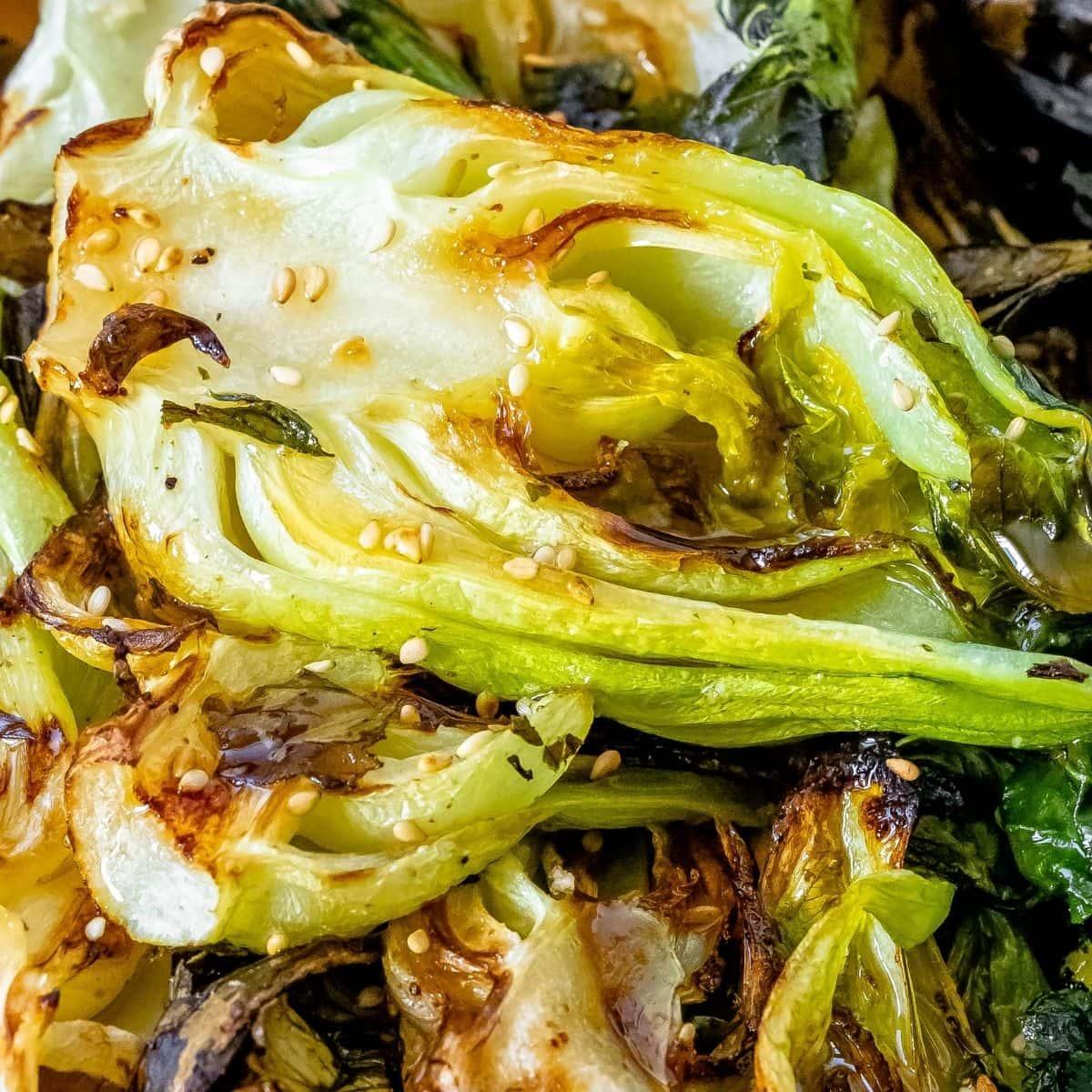Sesame Ginger Grilled Bok Choy