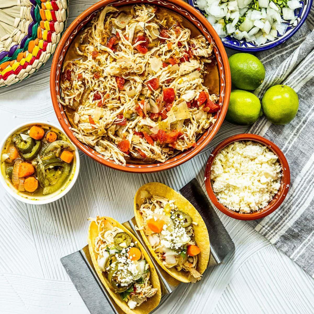 Shredded Chicken Tacos