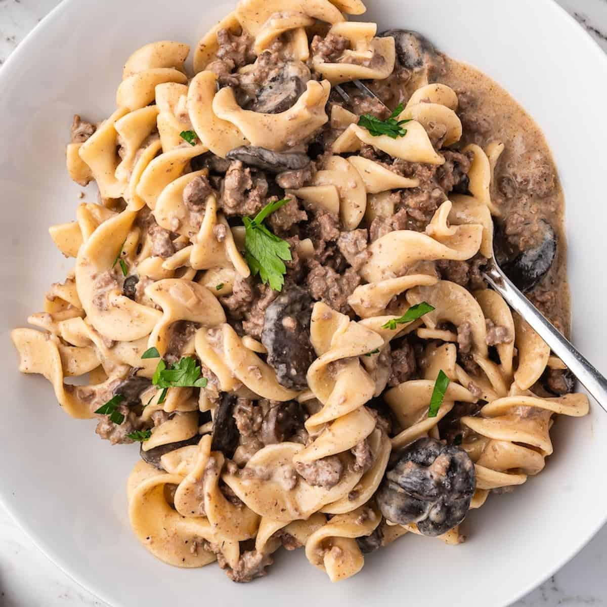 Slow Cooker Beef Stroganoff