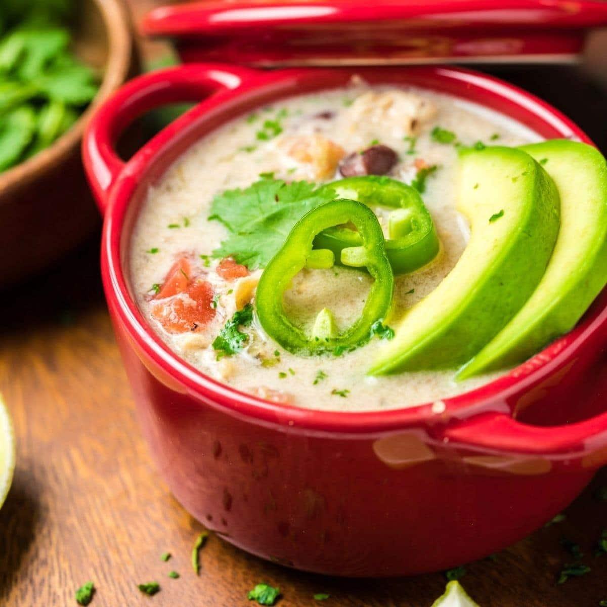 Slow Cooker Chicken Enchilada Soup Recipe