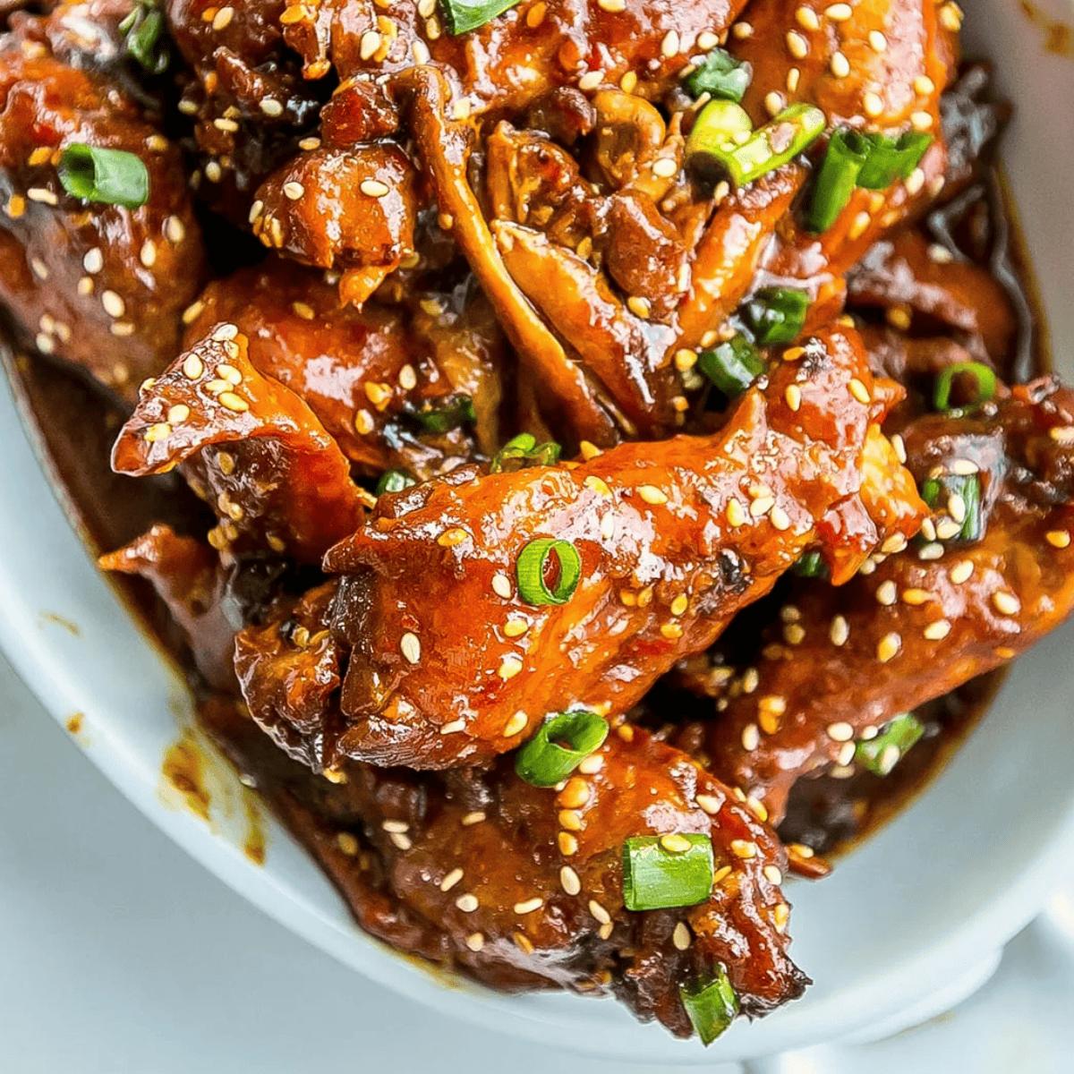 Slow Cooker Honey Soy Chicken Wings