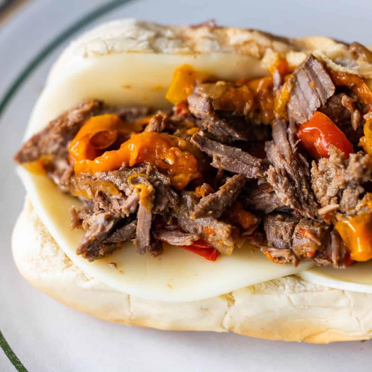 Slow Cooker Philly Cheesesteaks