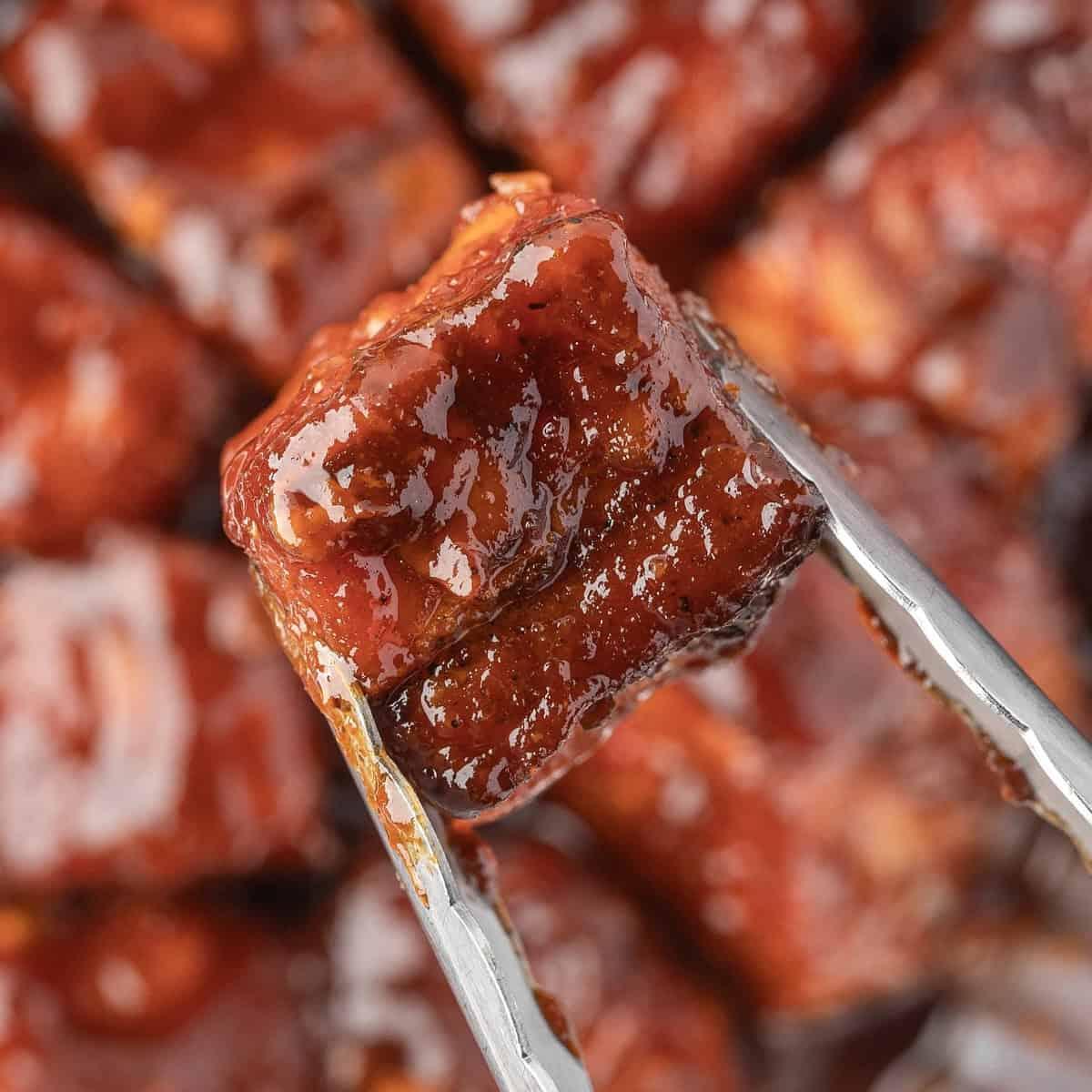 Smoked BBQ Pork Belly Burnt Ends