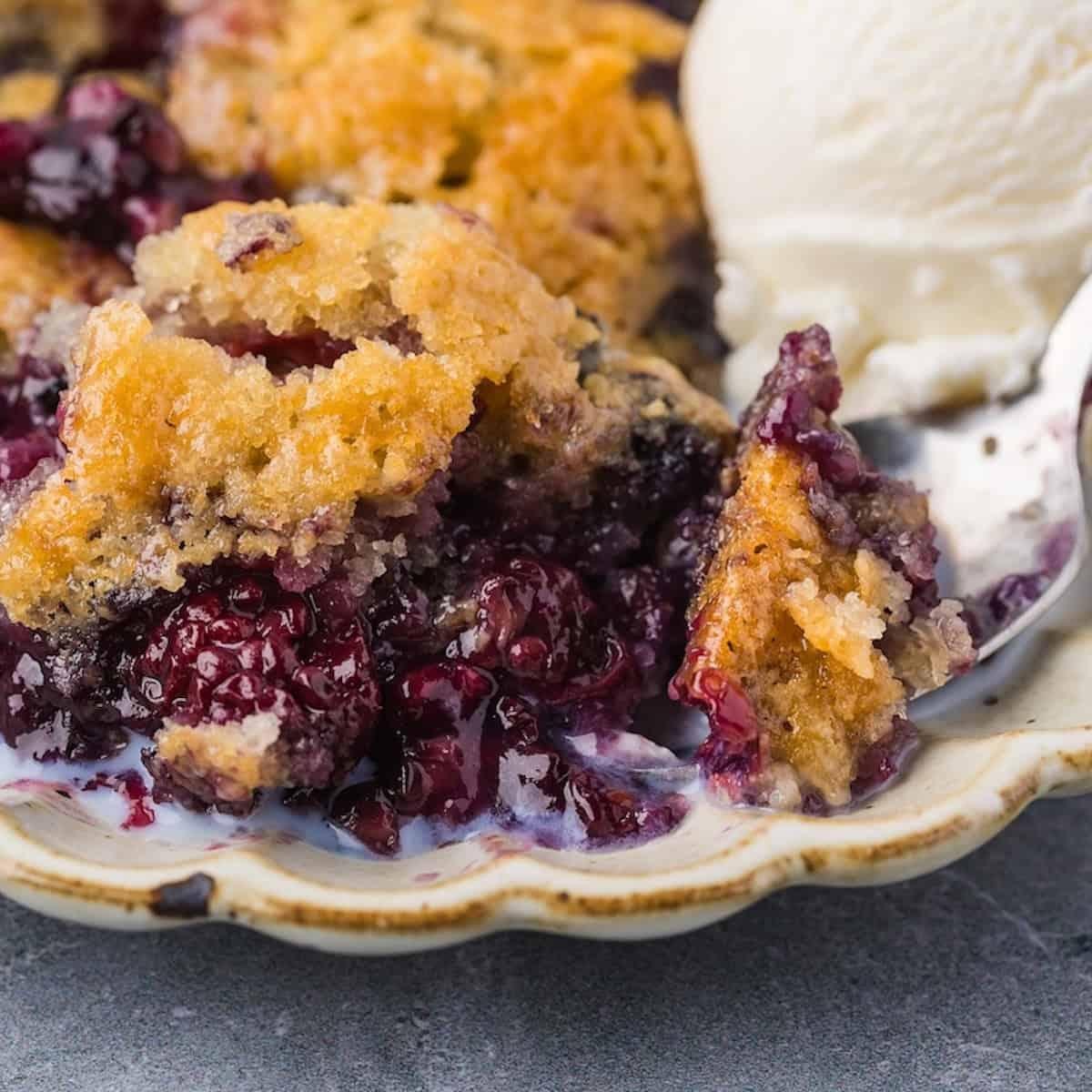 Smoked Berry Cobbler