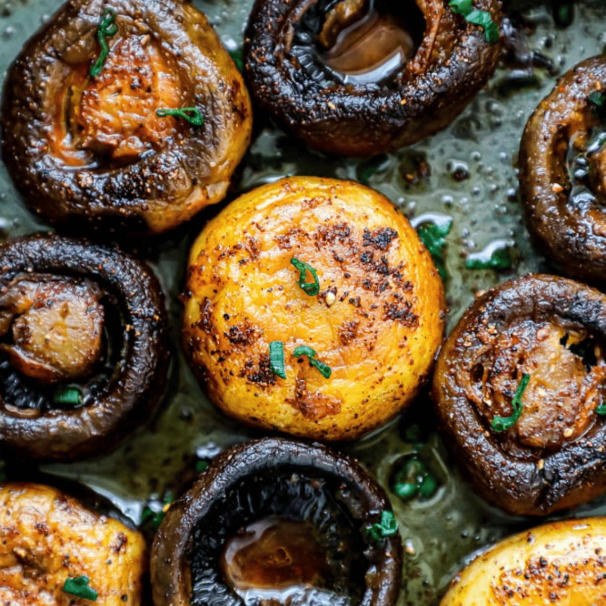 Spicy Garlic Butter Mushrooms