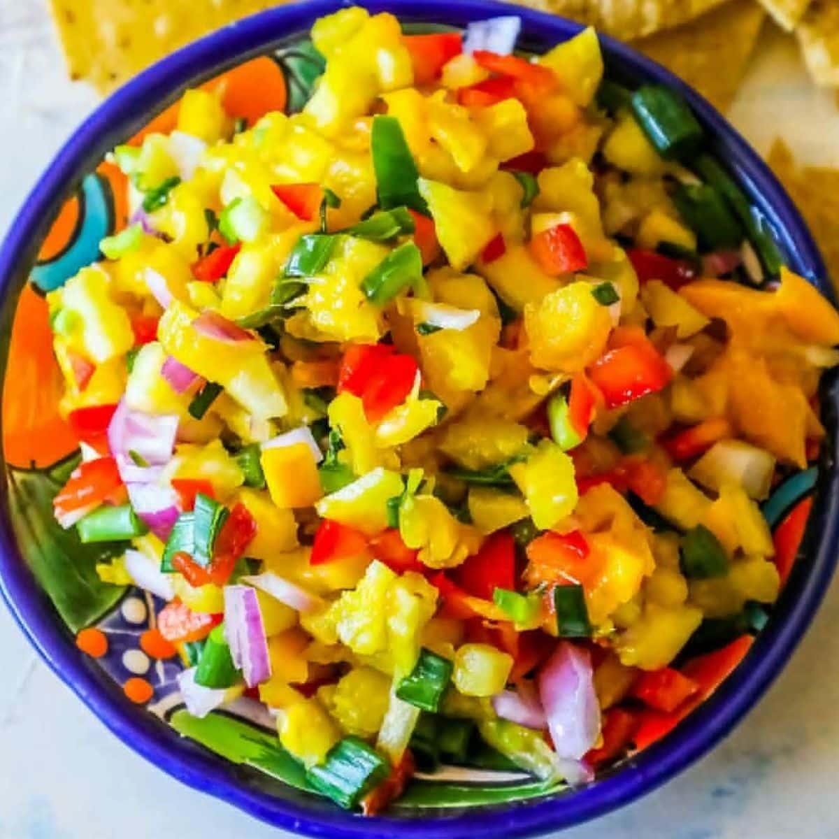 Spicy Pineapple Mango Salsa