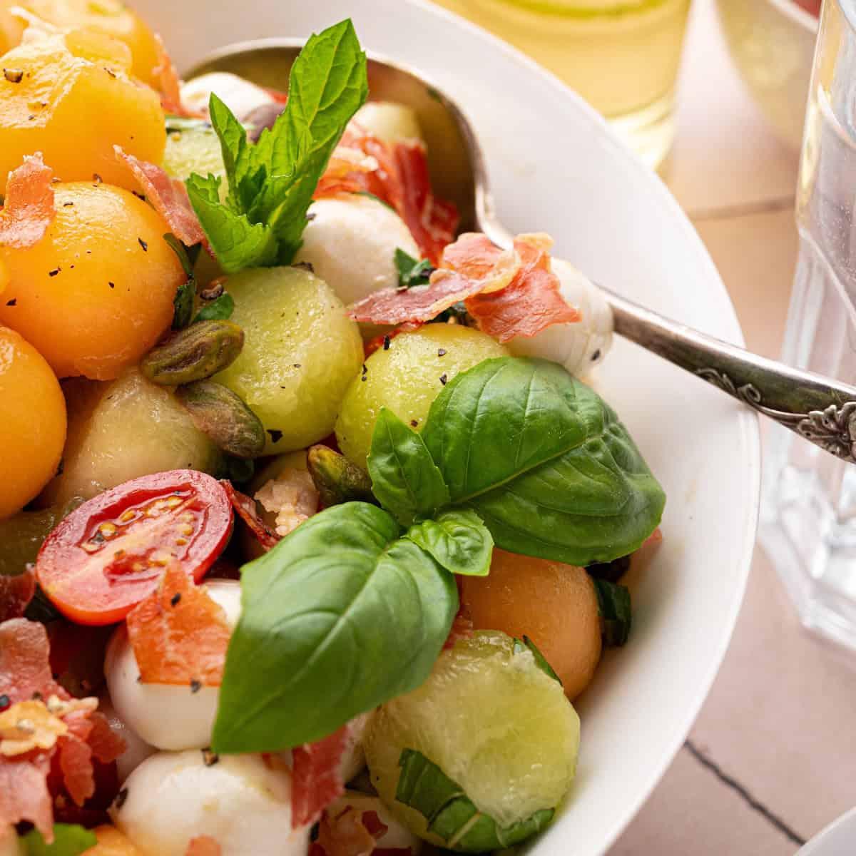 Summer Fruit Caprese Salad