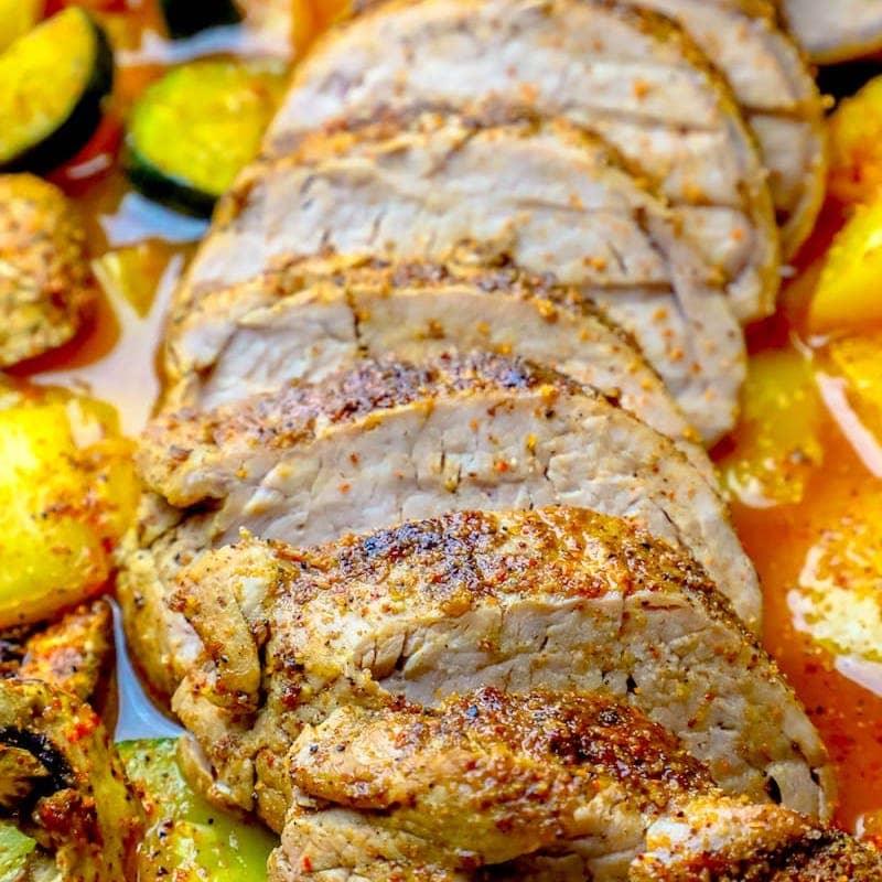 The Best Blackened Pork Tenderloin and Vegetables Recipe