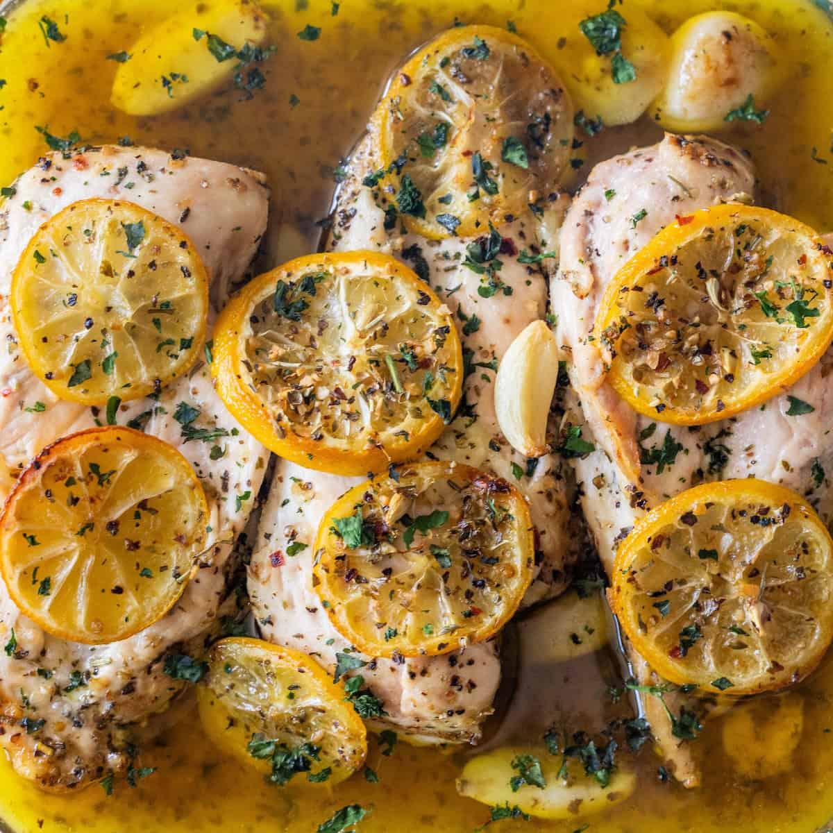 The Best Easy Baked Garlic Lemon Chicken Breasts Recipe