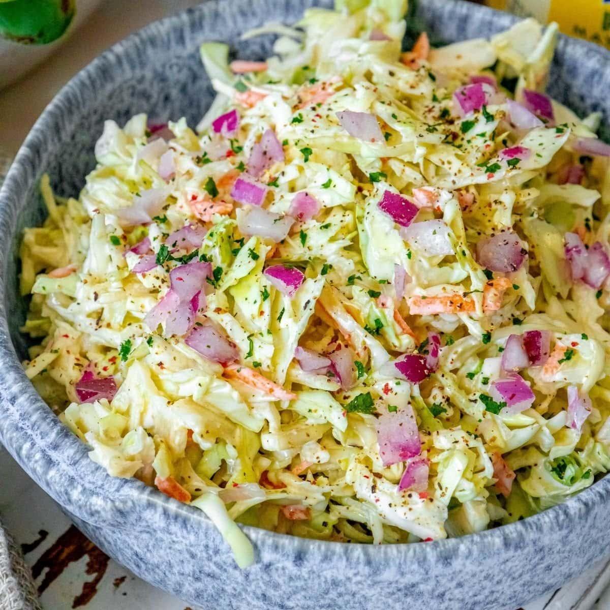 The Best Easy Coleslaw – Just 4 Ingredients
