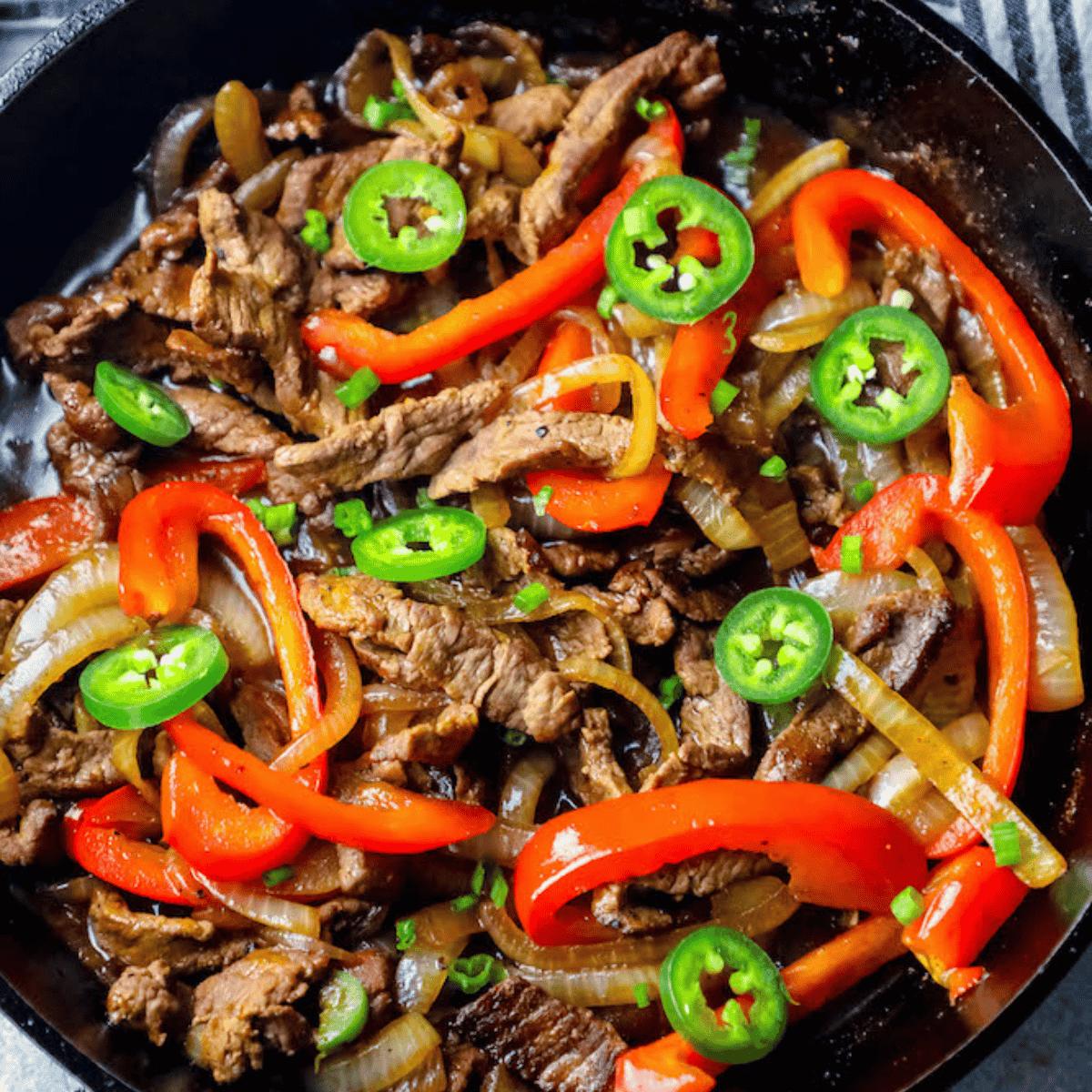 The Best One Pot Steak Fajitas Ever