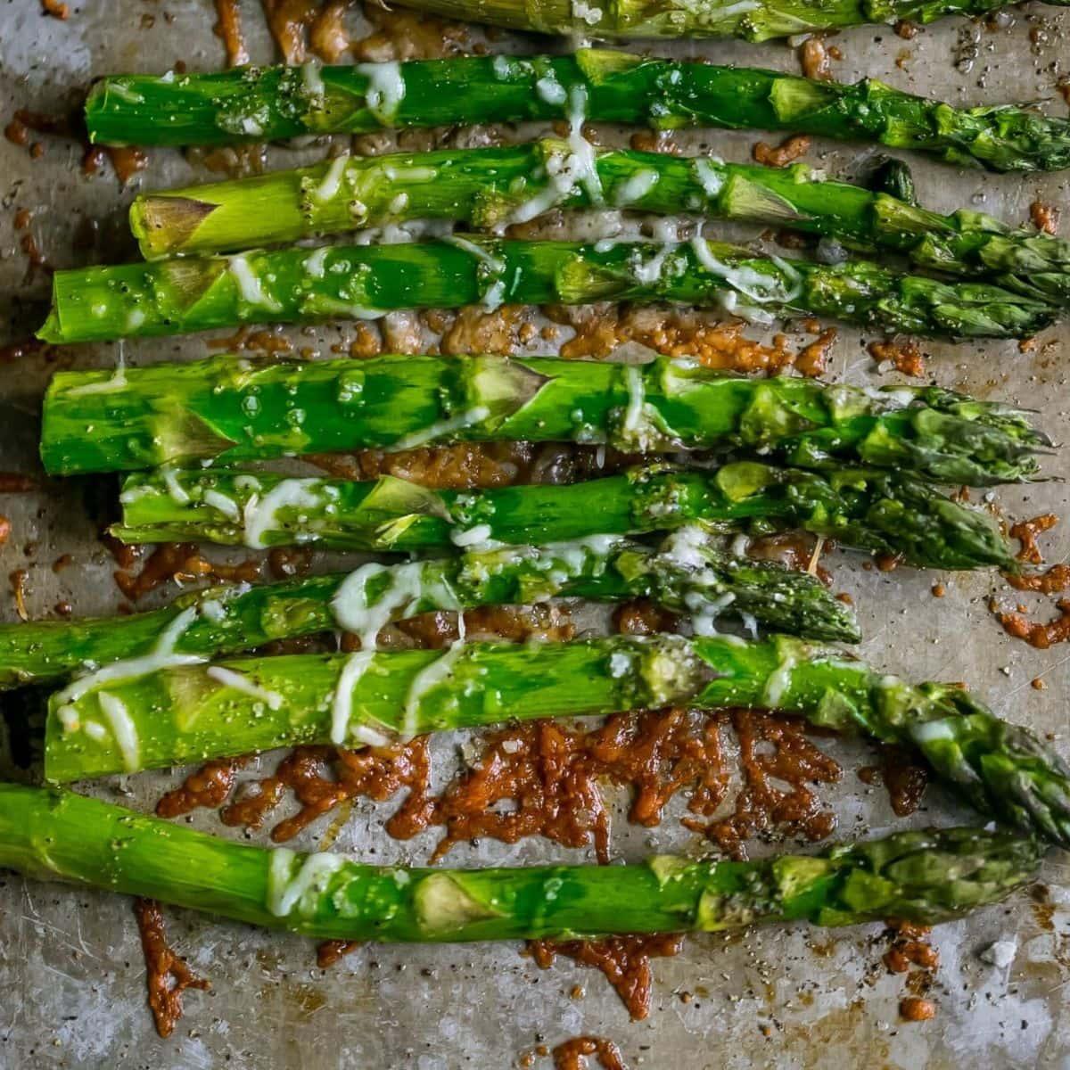 The Best Oven Roasted Garlic Parmesan Asparagus Recipe