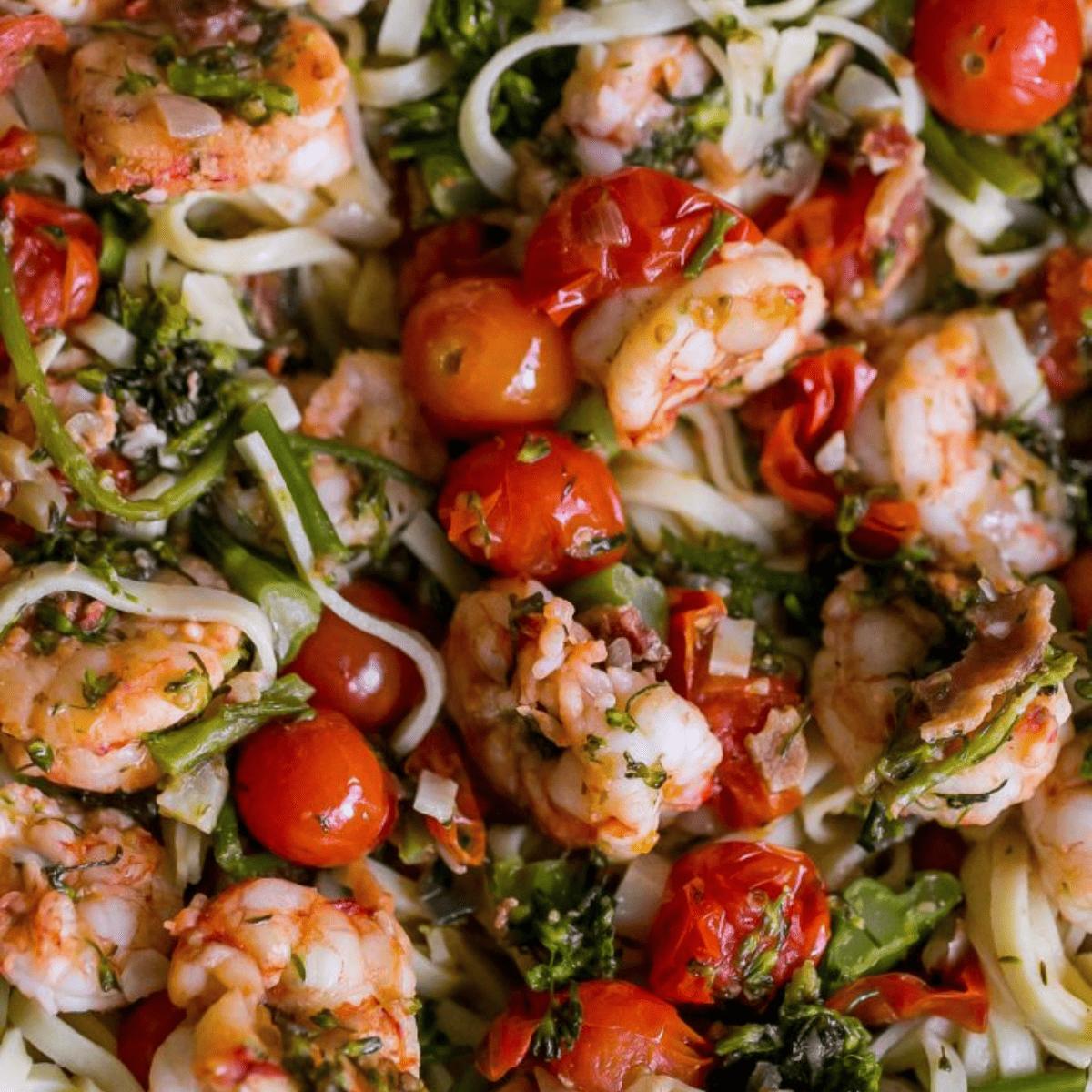 Tuscan Shrimp Linguine