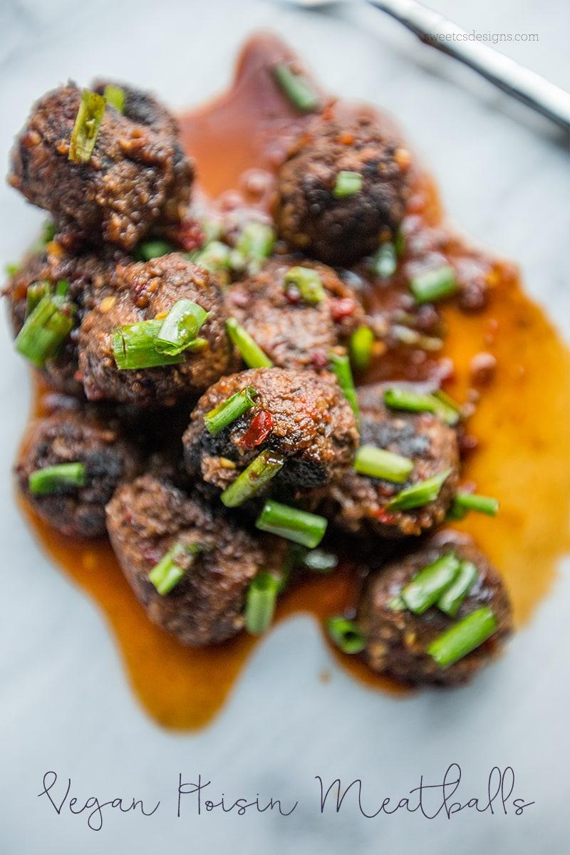 Vegan Hoisin Meatballs