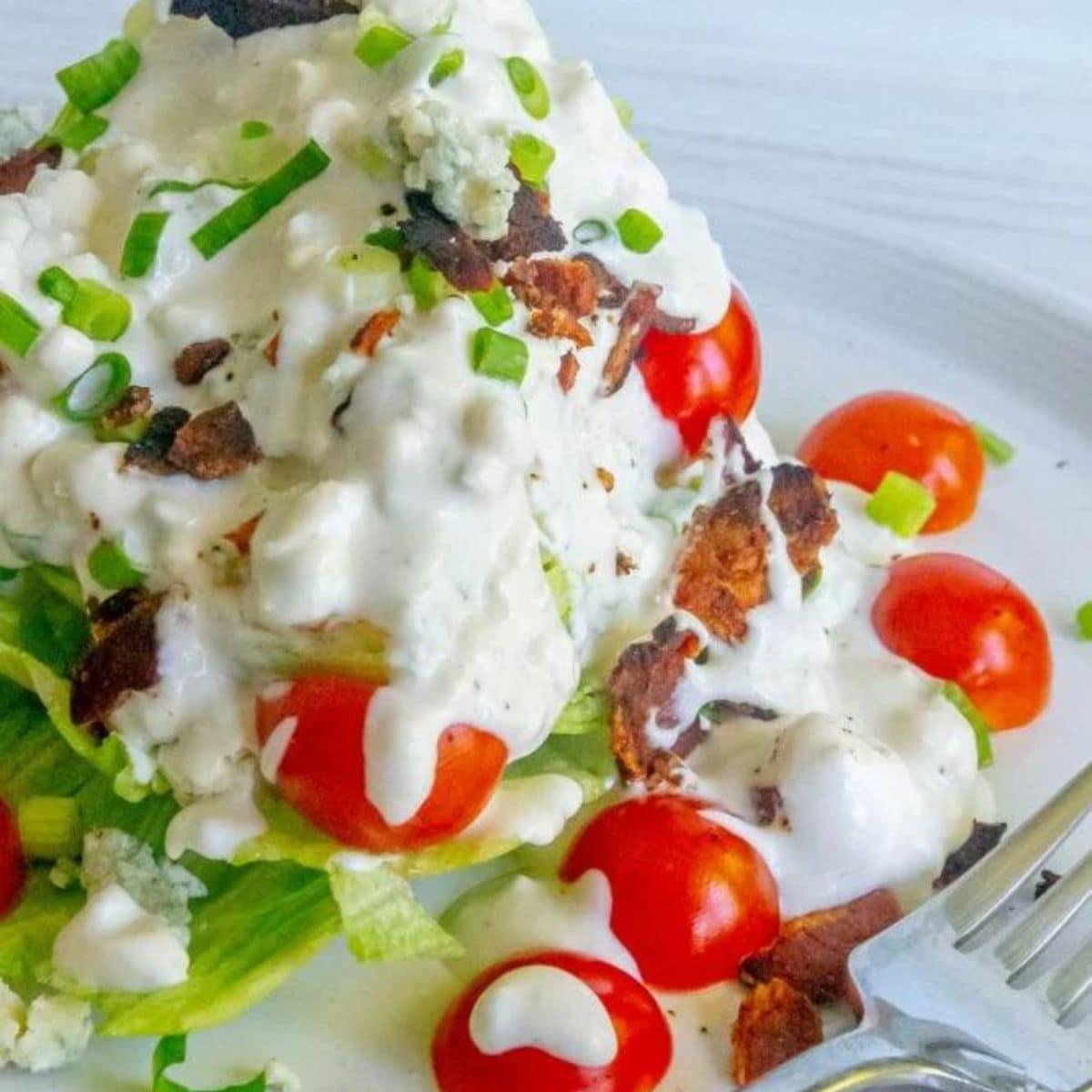 Wedge Salad with Blue Cheese Dressing