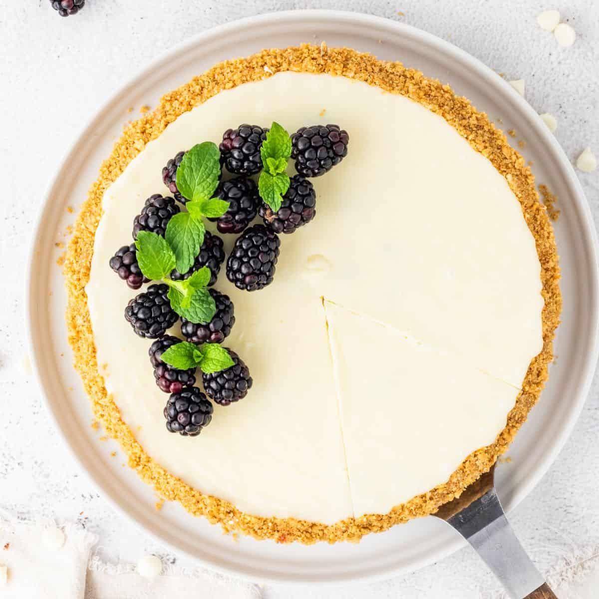 White Chocolate Blackberry Tart