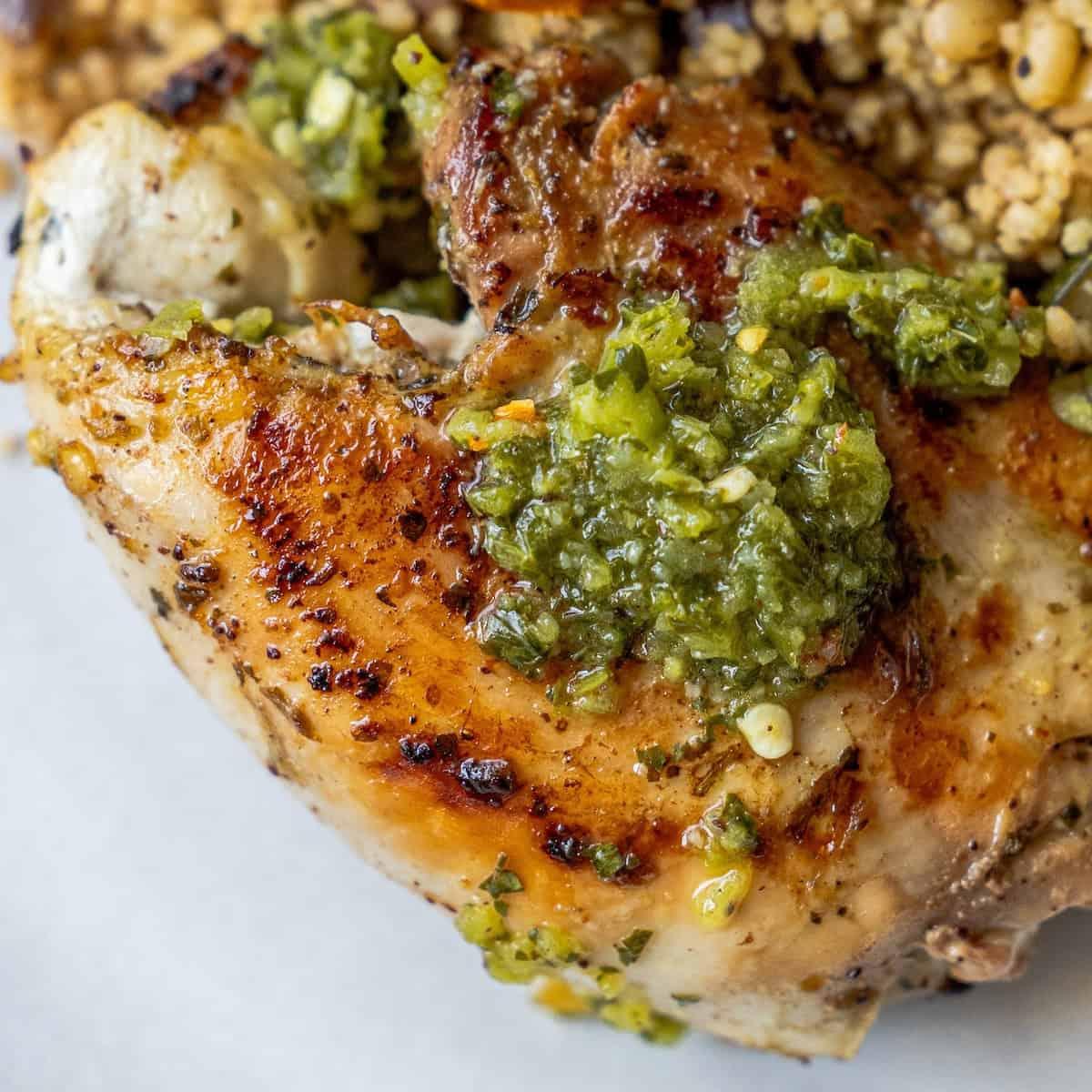 Zhoug Chicken Thighs