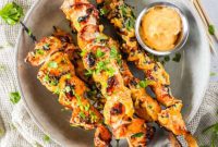 Dynamite Bang Bang Chicken Skewers