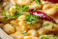 Velvety Garlic Butter Beans