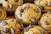 Spiced Pumpkin Chocolate Chip Muffins