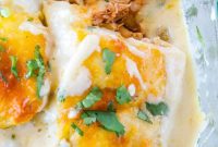 Ultimate Creamy White Chicken Enchiladas