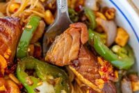 Chili Salmon Noodle Bowl