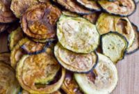 Golden Baked Zucchini Crisps