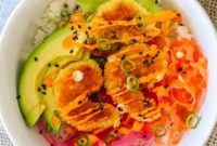 Golden Crispy Shrimp Rice Bowls