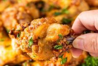 Sweet and Sticky Garlic Wings