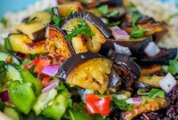 Mediterranean Vegan Sabich Bowls