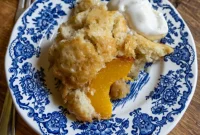 Tangy Sourdough Peach Cobbler