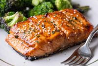 Flame-Kissed Japanese Salmon