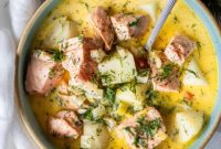 Traditional Finnish Salmon Soup