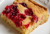 Sweet and Tangy Cranberry Dessert Bars