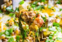 Loaded Cheesy Taco Skillet