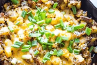 Loaded Cheesy Vegetable Home Fries